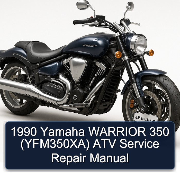 1990 Yamaha WARRIOR 350 (YFM350XA) ATV Manual de servicio y reparación