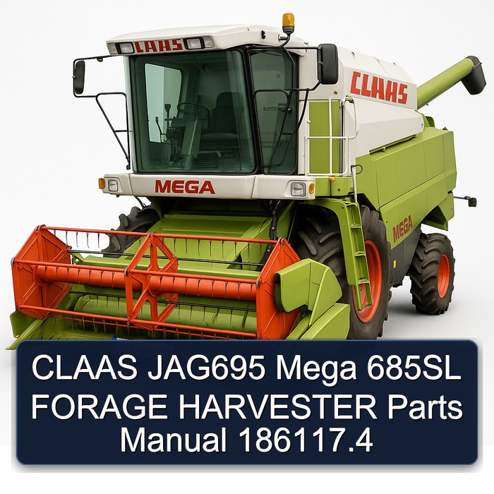 CLAAS JAG695 Mega 685SL FORAGE HARVESTER Parts Manual 186117.4