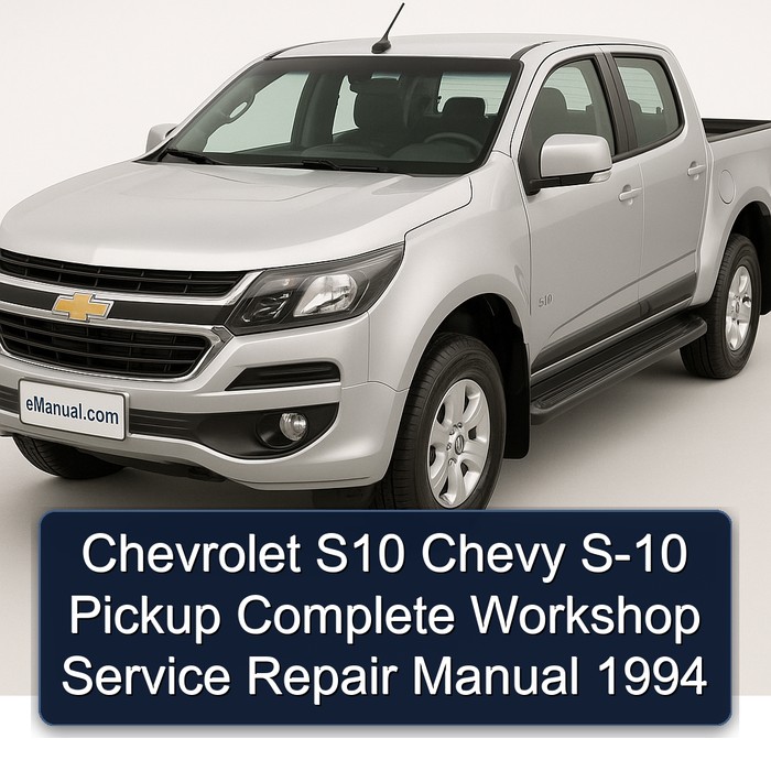 Chevrolet S10 Chevy S-10 Pickup Complete Workshop Service Repair Manual 1994