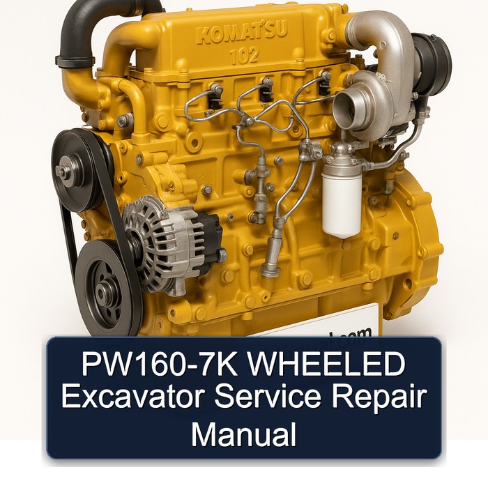 PW160-7K WHEELED Excavator Service Repair Manual 