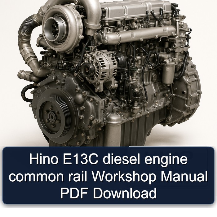 Hino E13C diesel engine common rail Workshop Manual PDF Download