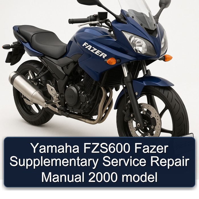 Yamaha FZS600 Fazer Supplementary Manual de servicio y reparación 2000 model