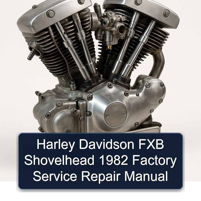 Manual de Servicio y Reparación Harley Davidson FXB Shovelhead 1982 de Fábrica