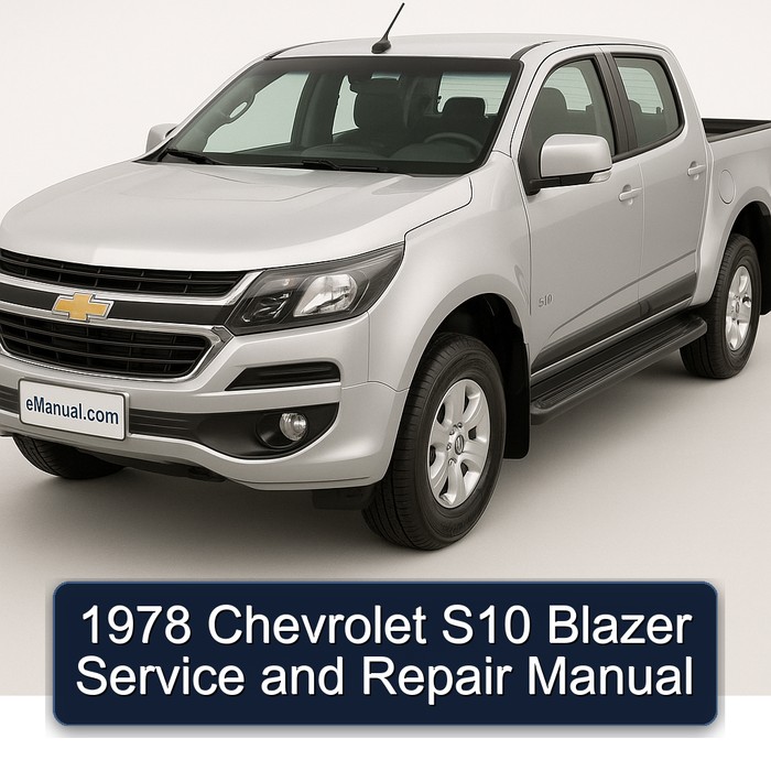 1978 Chevrolet S10 Blazer Manual de servicio y reparación
