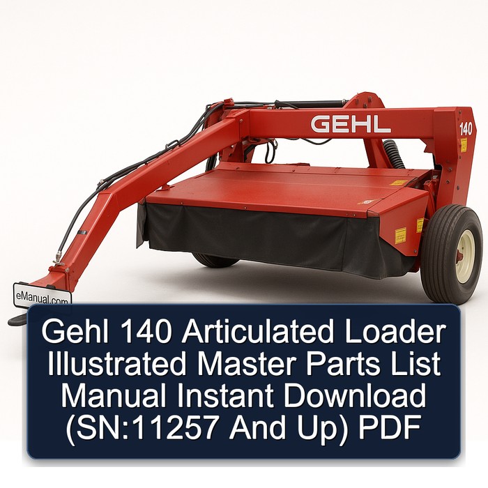 Gehl 140 Gelenklader - Teilekatalog (PDF)