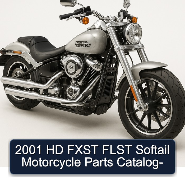 2001 HD FXST FLST Softail Motorcycle Parts Catalog-