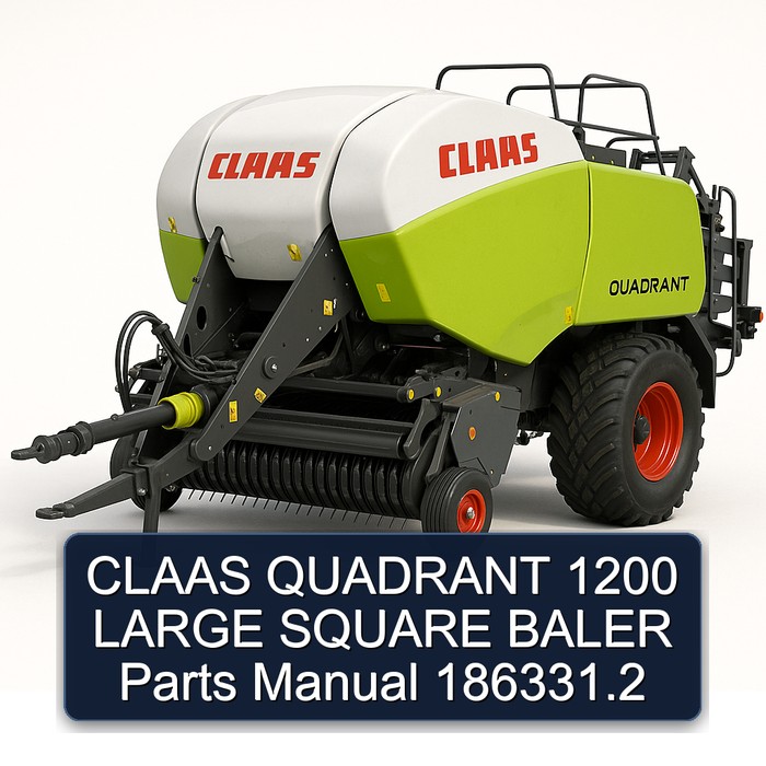 CLAAS QUADRANT 1200 LARGE SQUARE BALER Parts Manual 186331.2  