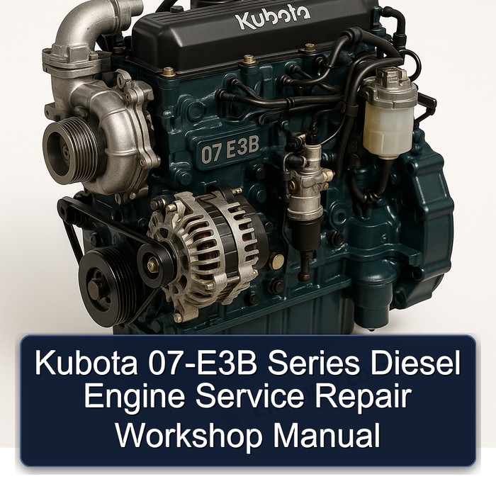 Kubota 07-E3B Series Diesel Engine Service Repair Workshop Manual 