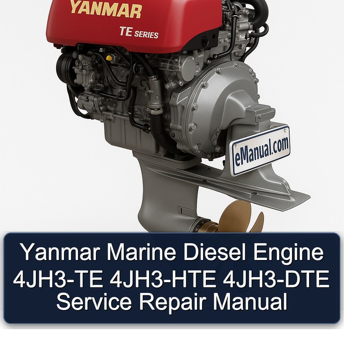 Yanmar Marine Diesel Engine 4JH3-TE 4JH3-HTE 4JH3-DTE Service Repair Manual