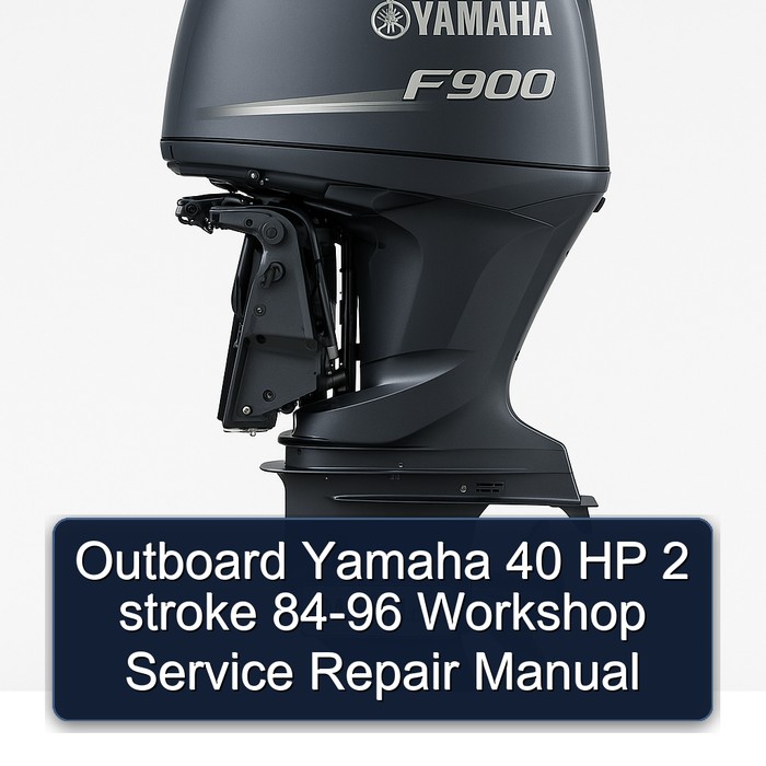 Outboard Yamaha 40 HP 2 stroke 84-96 Workshop Manual de servicio y reparación