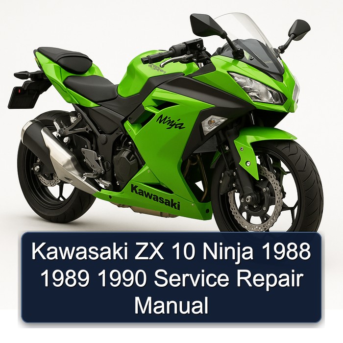 Kawasaki ZX 10 Ninja 1988 1989 1990 Service Repair Manual