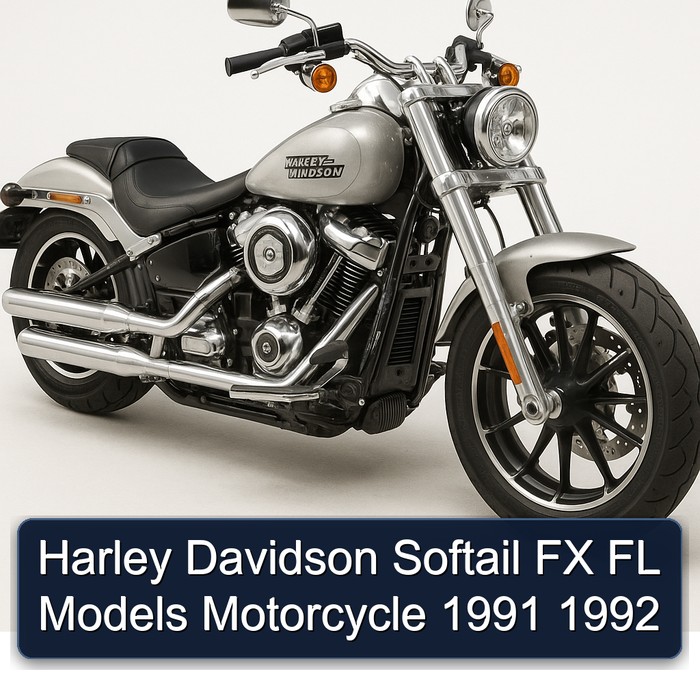 Harley Davidson Softail FX FL Models Motorcycle 1991 1992