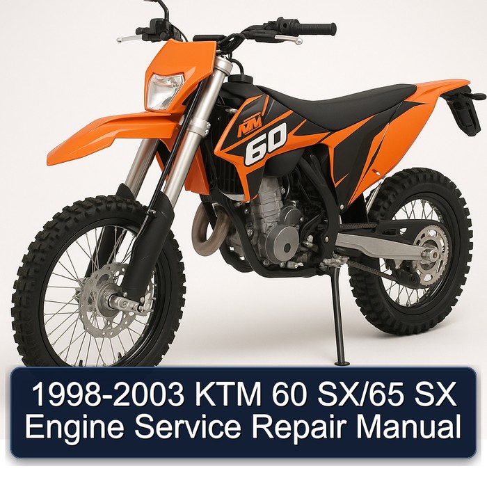1998-2003 KTM 60 SX/65 SX Engine Manual de servicio y reparación