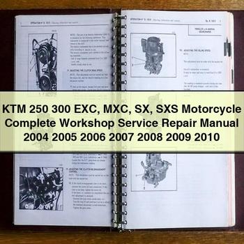 Ktm 250 300 Exc Mxc SX Sxs Motorcycle Workshop Service Repair Manual PDF Download