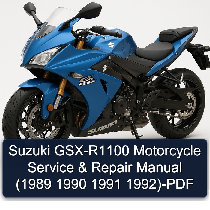 Suzuki GSX-R1100 Motorcycle Service & Repair Manual (1989 1990 1991 1992)-PDF