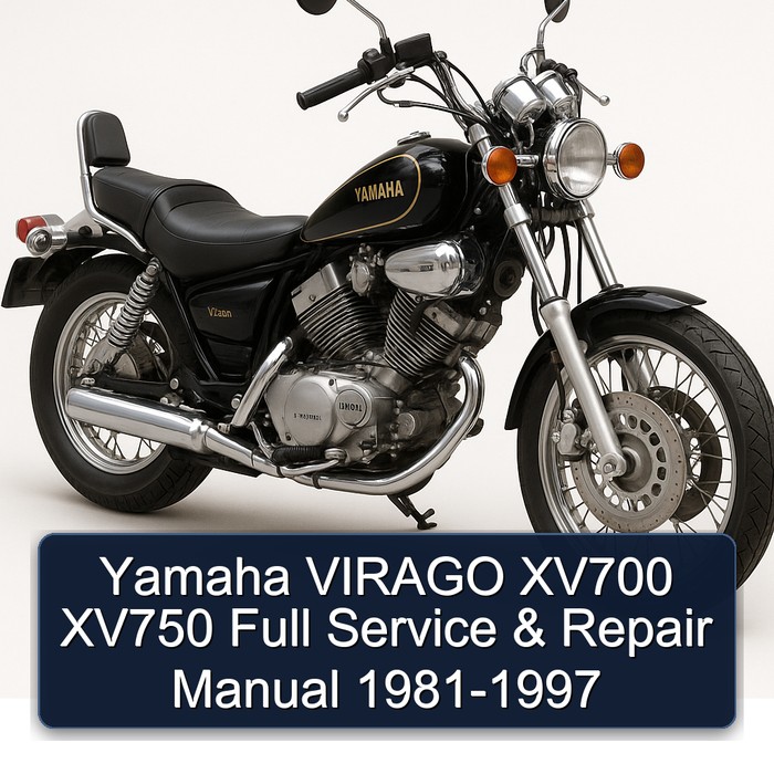 Yamaha VIRAGO XV700 XV750 Full Manual de servicio y reparación 1981-1997
