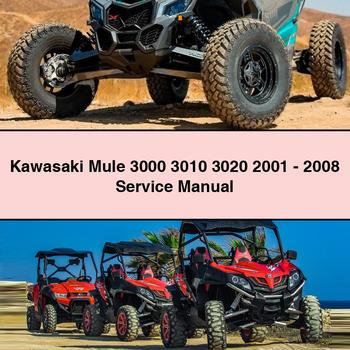 Kawasaki Mule 3000 3010 3020 2001-2008 Manual de servicio y reparación