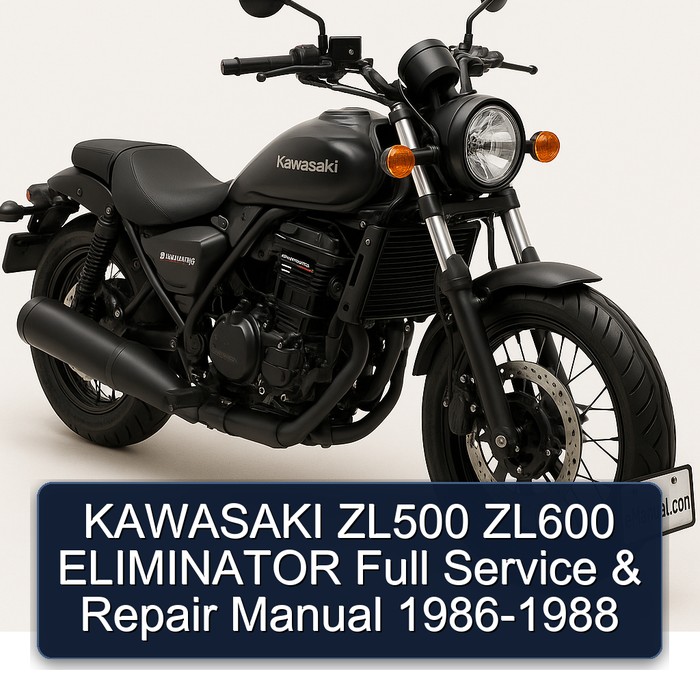 KAWASAKI ZL500 ZL600 ELIMINATOR Full Service & Repair Manual 1986-1988