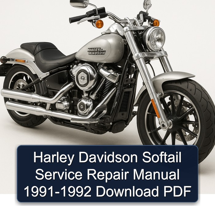 1991 Harley Davidson Softail Workshop Service Repair Manual PDF Download