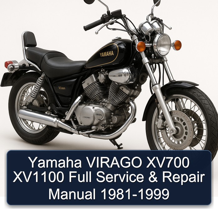 Yamaha VIRAGO XV700 XV1100 Full Manual de servicio y reparación 1981-1999