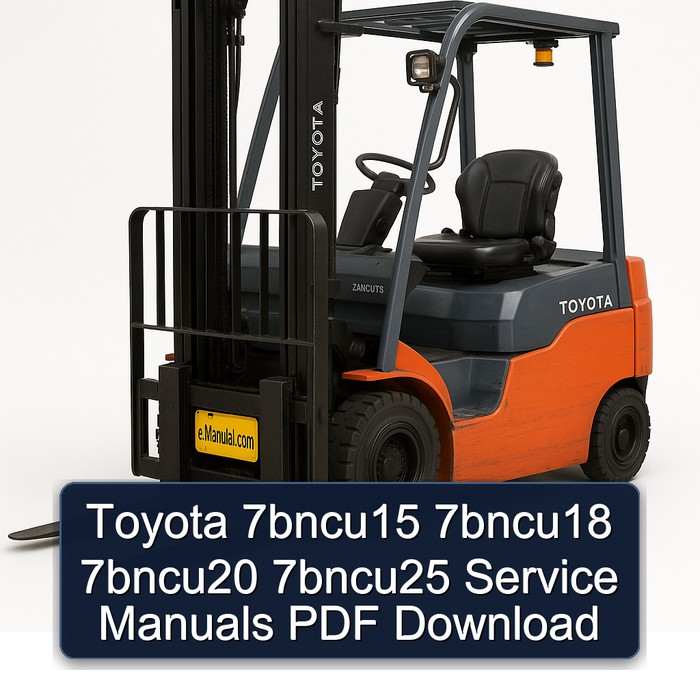 Manuales de Servicio Toyota 7bncu15, 7bncu18, 7bncu20, 7bncu25 (PDF)