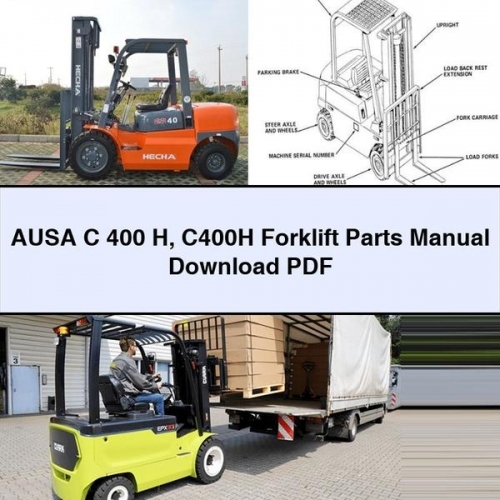 AUSA C 400 H C400H Forklift Parts Manual Download PDF