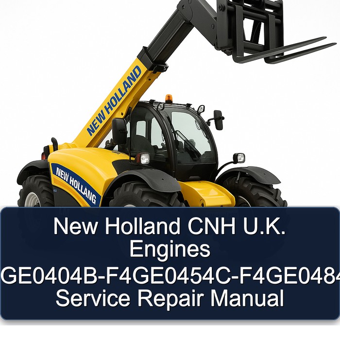 Manual de Servicio y Reparación Motores F4GE0404B-F4GE0454C-F4GE0484G New Holland CNH Reino Unido