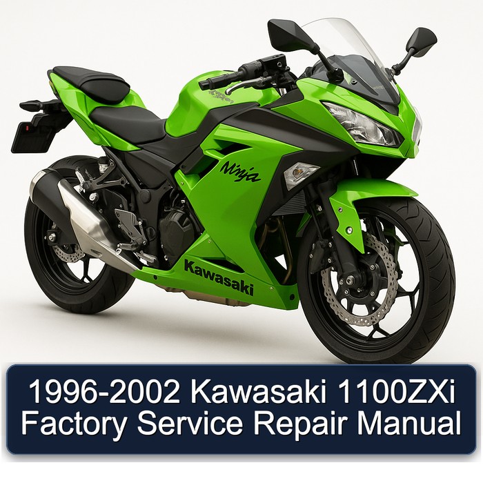 1996-2002 Kawasaki 1100ZXi Factory Manual de servicio y reparación