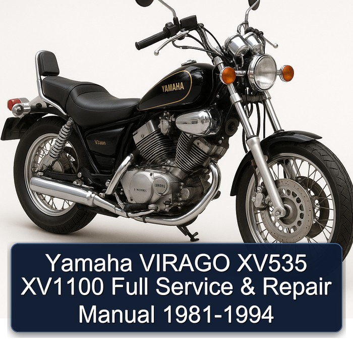 Yamaha VIRAGO XV535 XV1100 Full Manual de servicio y reparación 1981-1994