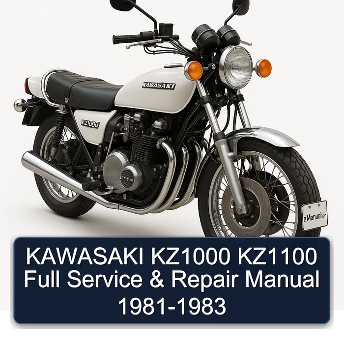 KAWASAKI KZ1000 KZ1100 Full Manual de servicio y reparación 1981-1983