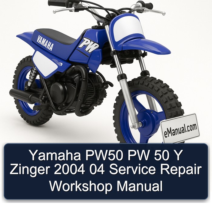 Yamaha PW50 PW 50 Y Zinger 2004 04 Service Repair Workshop Manual