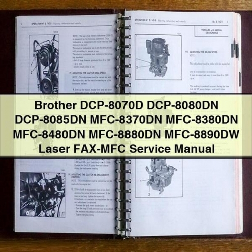 Brother DCP-8070D DCP-8080DN DCP-8085DN MFC-8370DN MFC-8380DN MFC-8480DN MFC-8880DN MFC-8890DW Laser FAX-MFC Service Manual PDF