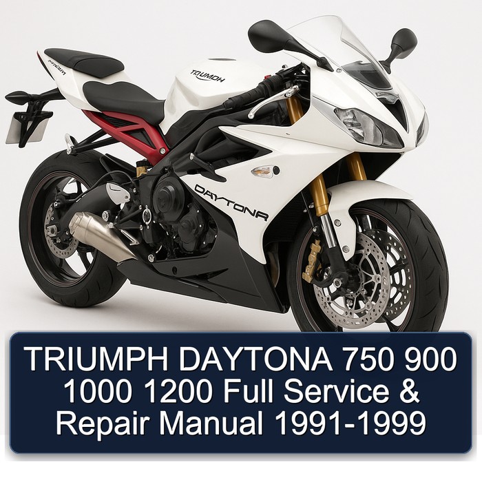 TRIUMPH DAYTONA 750 900 1000 1200 Full Manual de servicio y reparación 1991-1999