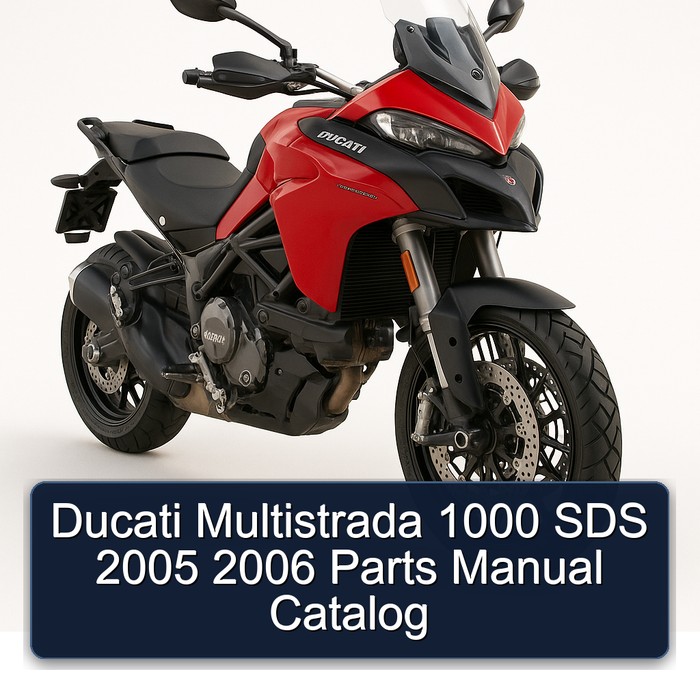 Ducati Multistrada 1000 SDS 2005 2006 Parts Manual Catalog