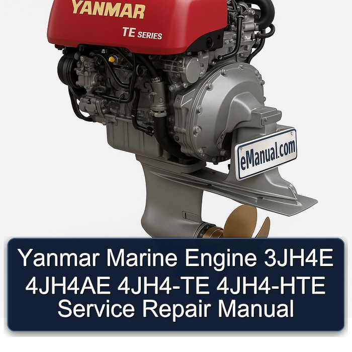 Yanmar Marine Engine 3JH4E 4JH4AE 4JH4-TE 4JH4-HTE Service Repair Manual