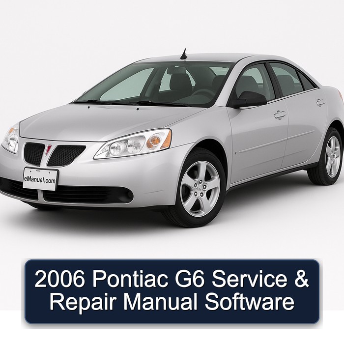 2006 Pontiac G6 Manual de servicio y reparación Software