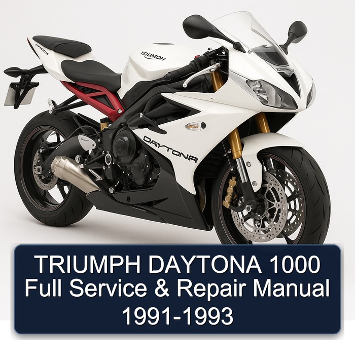TRIUMPH DAYTONA 1000 Full Manual de servicio y reparación 1991-1993