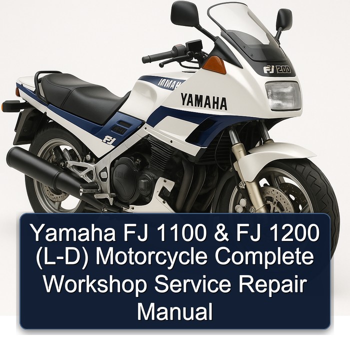 Yamaha FJ 1100 & FJ 1200 (L-D) Motorcycle Complete Workshop Service Repair Manual