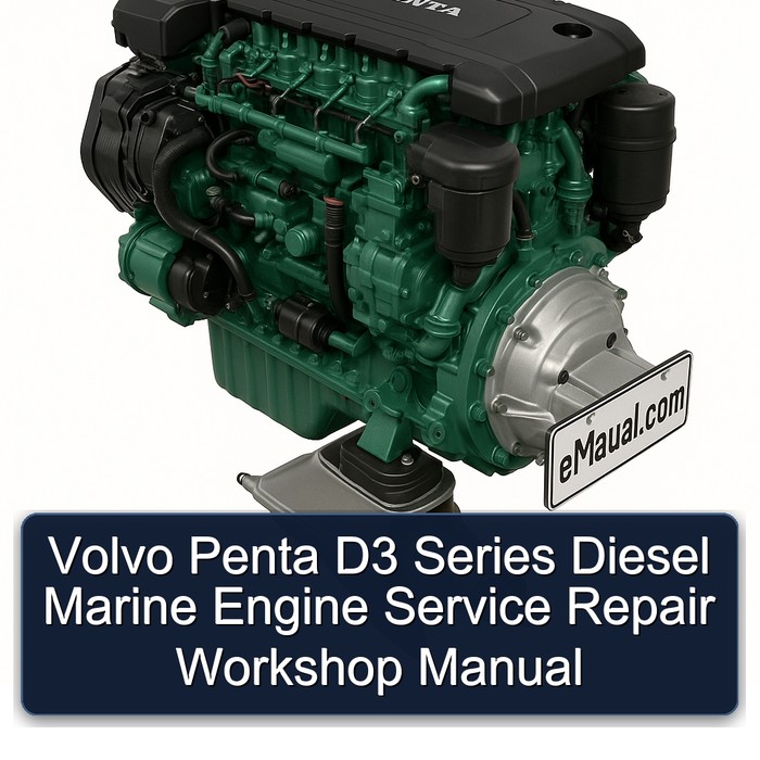 Volvo Penta D3 Series Diesel Marine Engine Service Repair Workshop Manual