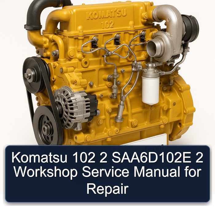 Komatsu 102 2 SAA6D102E 2 Workshop Service Manual for Repair 