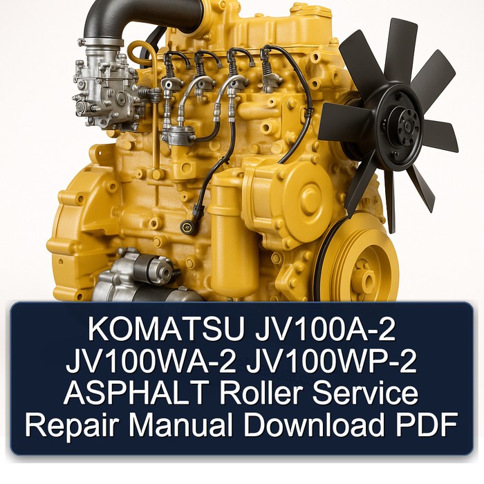 KOMATSU JV100A-2 JV100WA-2 JV100WP-2 ASPHALT Roller Service Repair Manual Download PDF