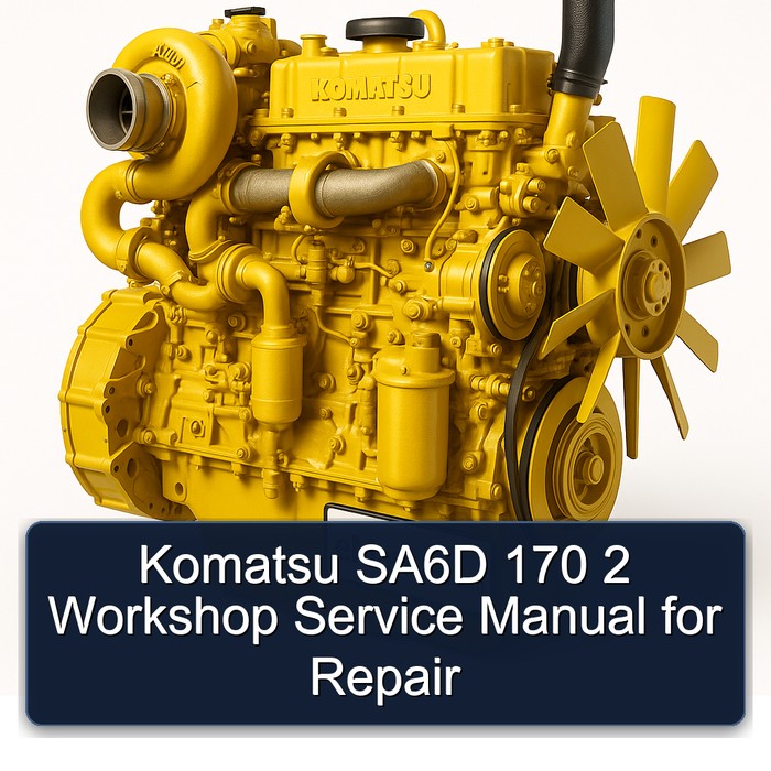 Komatsu SA6D 170 2 Workshop Service Manual for Repair 
