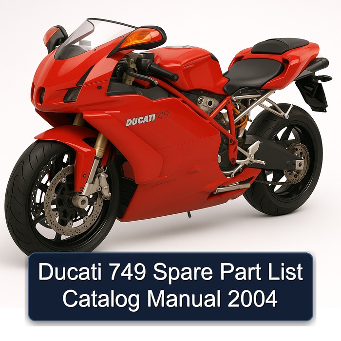 Ducati 749 Spare Part List Catalog Manual 2004