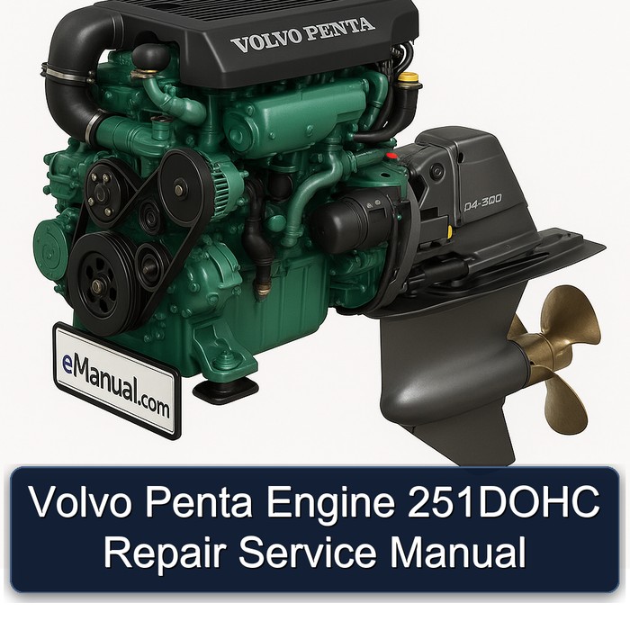 Volvo Penta Engine 251DOHC Repair Service Manual