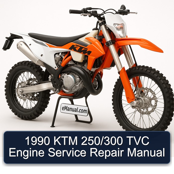 1990 KTM 250/300 TVC Engine Manual de servicio y reparación