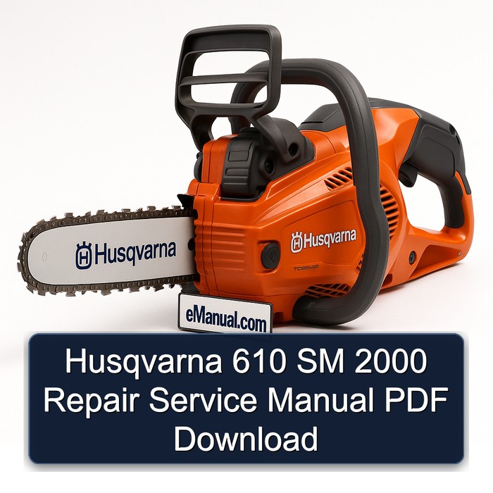 Husqvarna 610 SM 2000 Repair Service Manual PDF Download