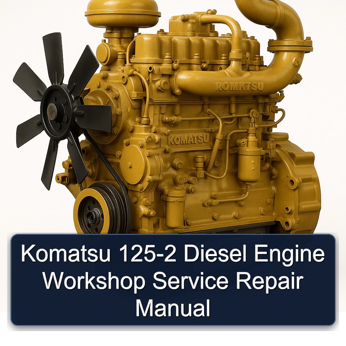 Komatsu 125-2 Diesel Engine Workshop Service Repair Manual 