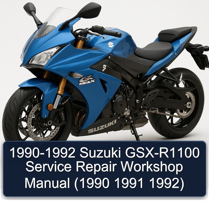 1990-1992 Suzuki GSX-R1100 Service Repair Workshop Manual (1990 1991 1992)