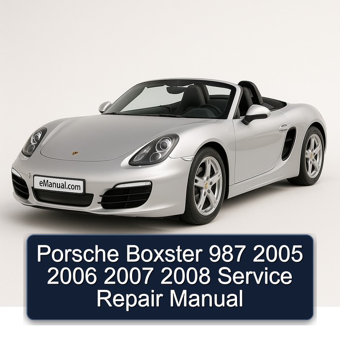 Porsche Boxster 987 2005 2006 2007 2008 Manual de servicio y reparación