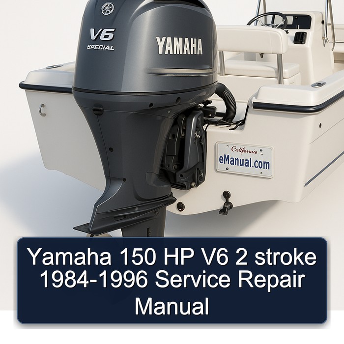 Yamaha 150 HP V6 2 stroke 1984-1996 Service Repair Manual 